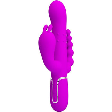 Vibratore con Coniglio Triplo Stimolazione Intensa, Silicone Soft Touch